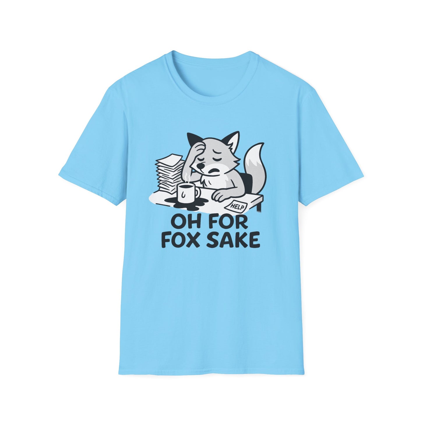 Fox T-Shirt - 'Oh For Fox Sake' Softstyle Tee