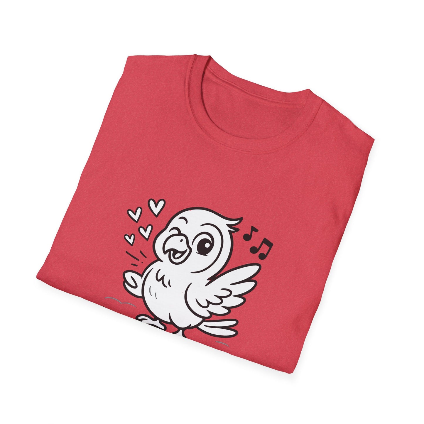 Bird T-Shirt - 'Talk Biiirdy To Me' Softstyle Tee