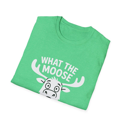 Moose T-Shirt - 'What The Moose Is Going On' Softstyle Tee