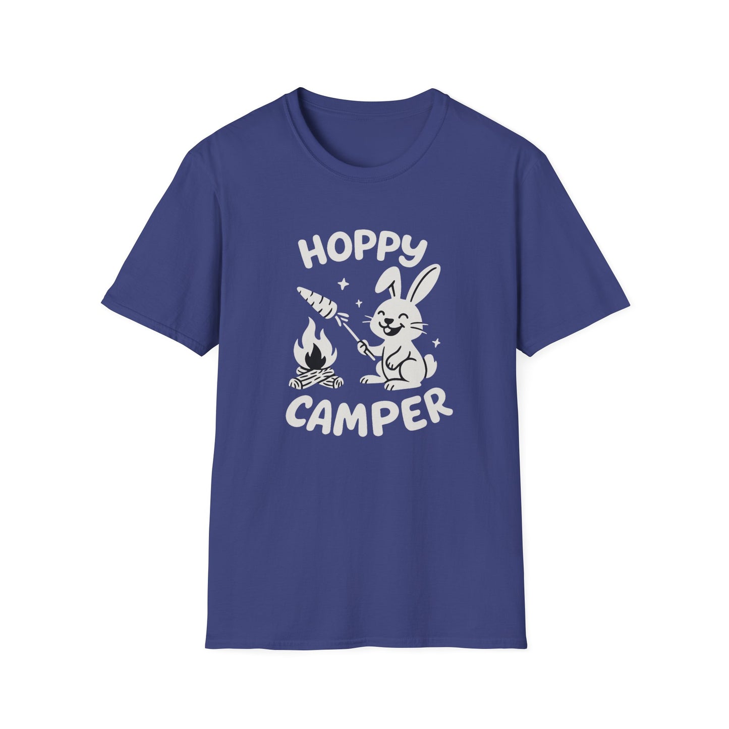 Rabbit T-Shirt - 'Hoppy Camper' Softstyle Tee