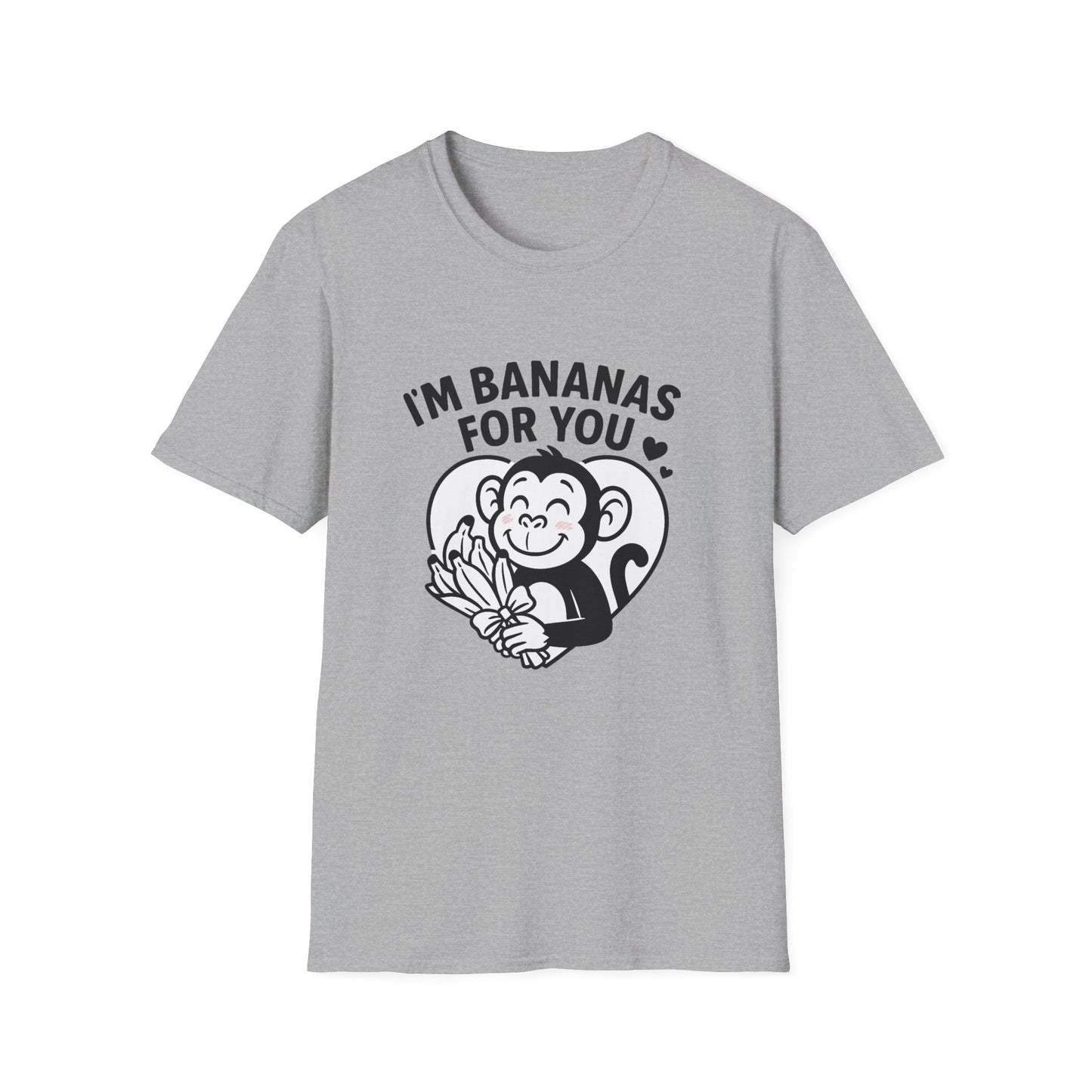 Monkey T-Shirt - 'I'm Bananas For You' Softstyle Tee
