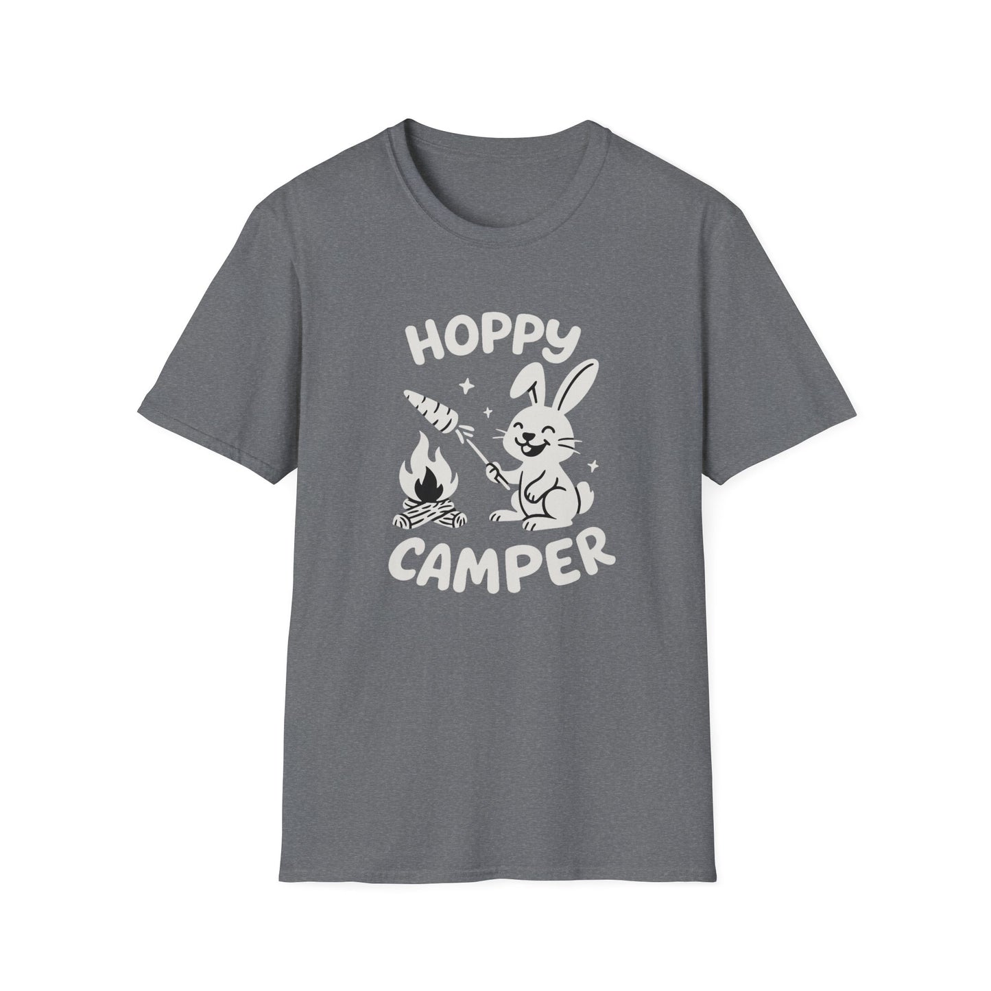 Rabbit T-Shirt - 'Hoppy Camper' Softstyle Tee
