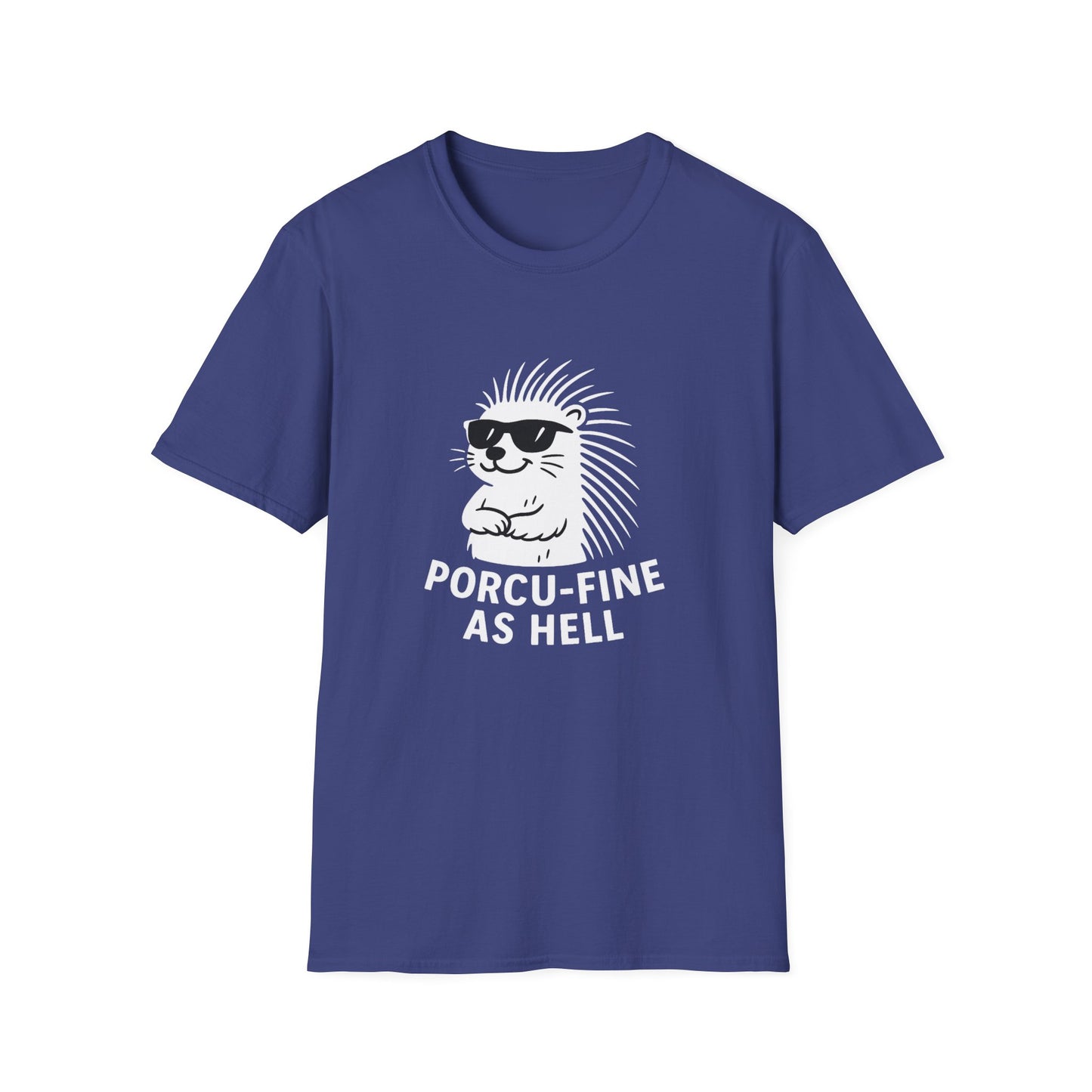 Porcupine T-Shirt - 'Porcu-Fine' Softstyle Tee