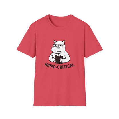 Hippo T-Shirt - 'Hippo-Critical' Softstyle Tee
