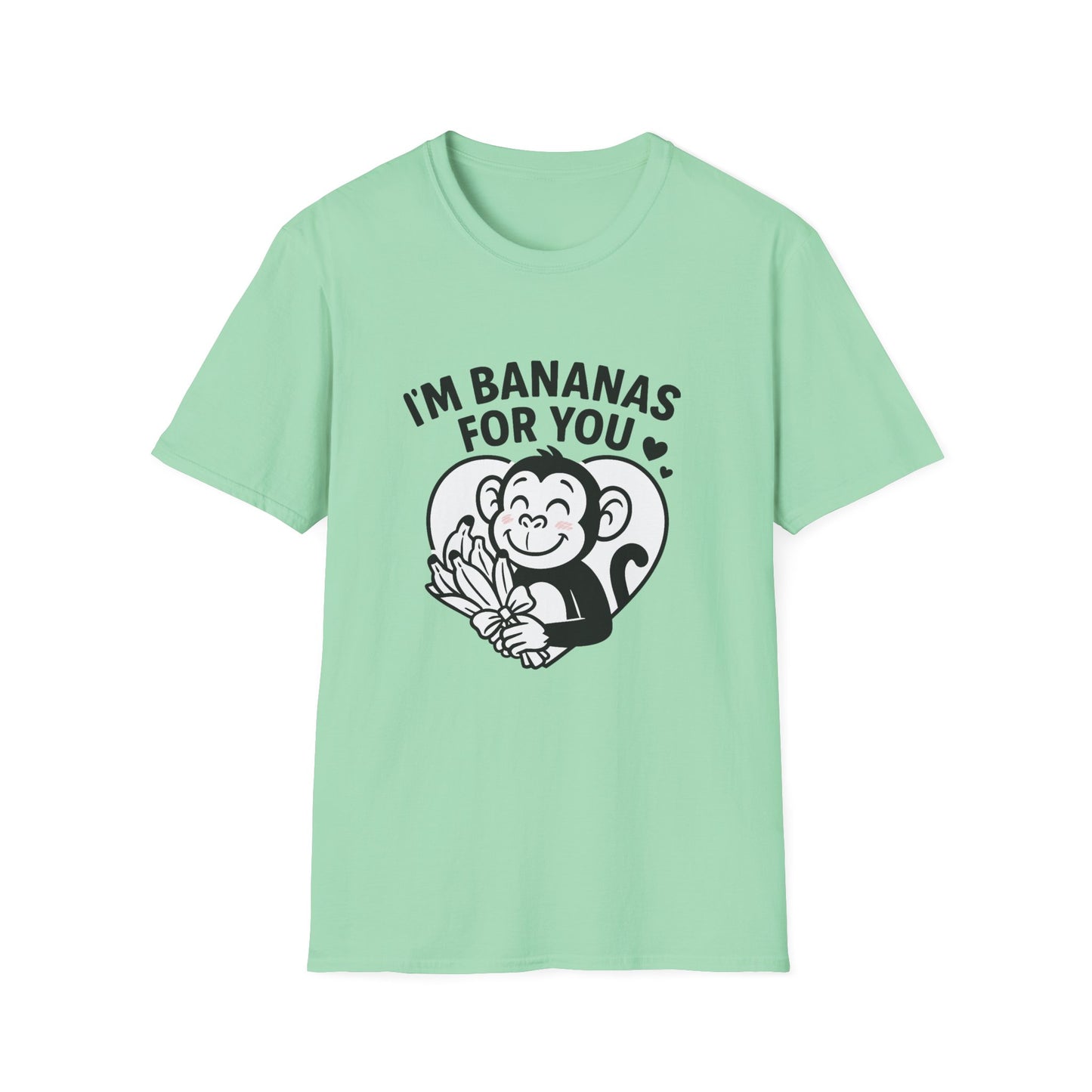 Monkey T-Shirt - 'I'm Bananas For You' Softstyle Tee
