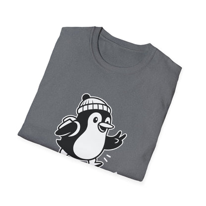 Penguin T-Shirt - 'Just Wingin' It' Softstyle Tee