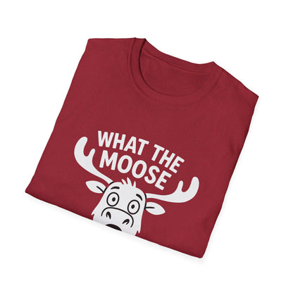 Moose T-Shirt - 'What The Moose Is Going On' Softstyle Tee