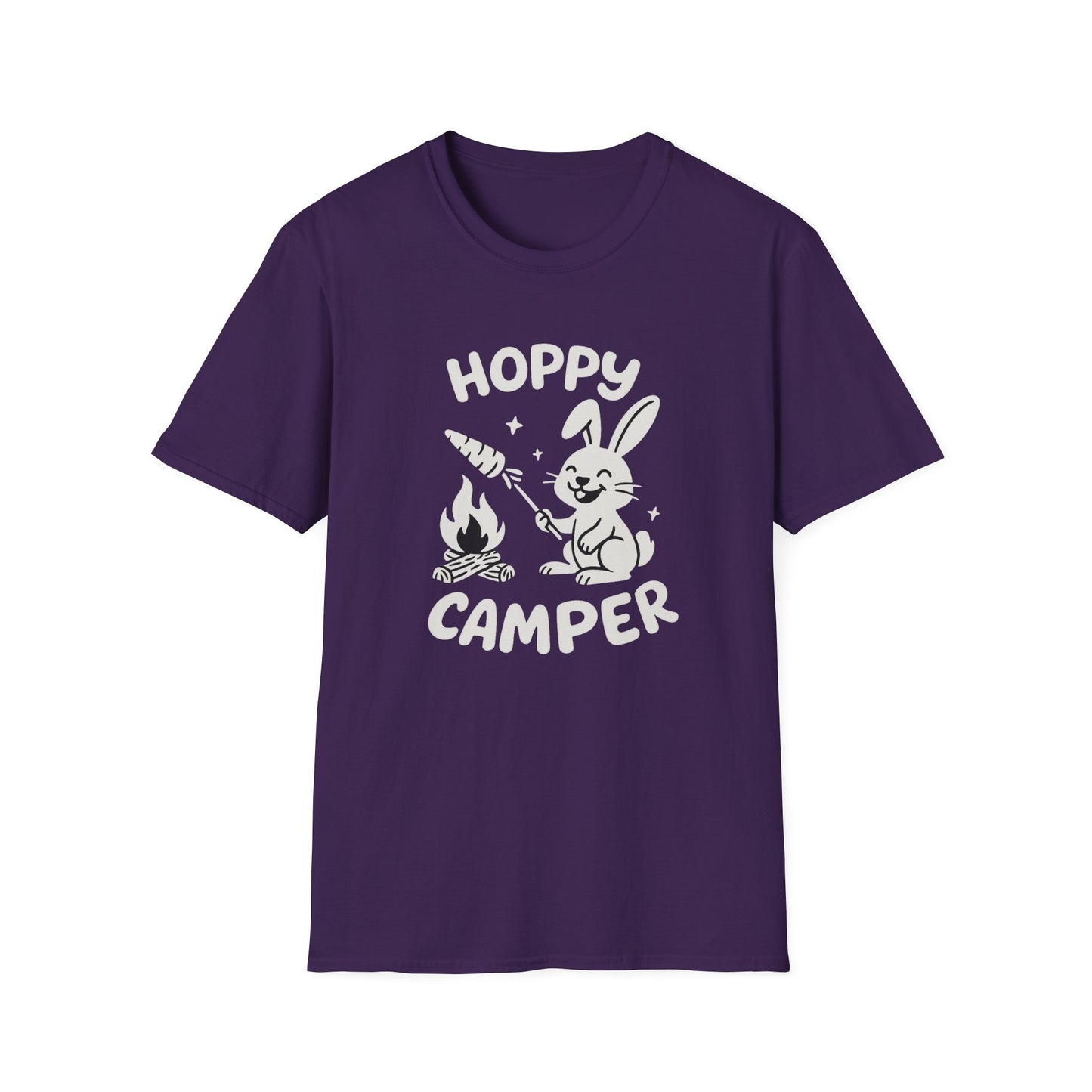 Rabbit T-Shirt - 'Hoppy Camper' Softstyle Tee