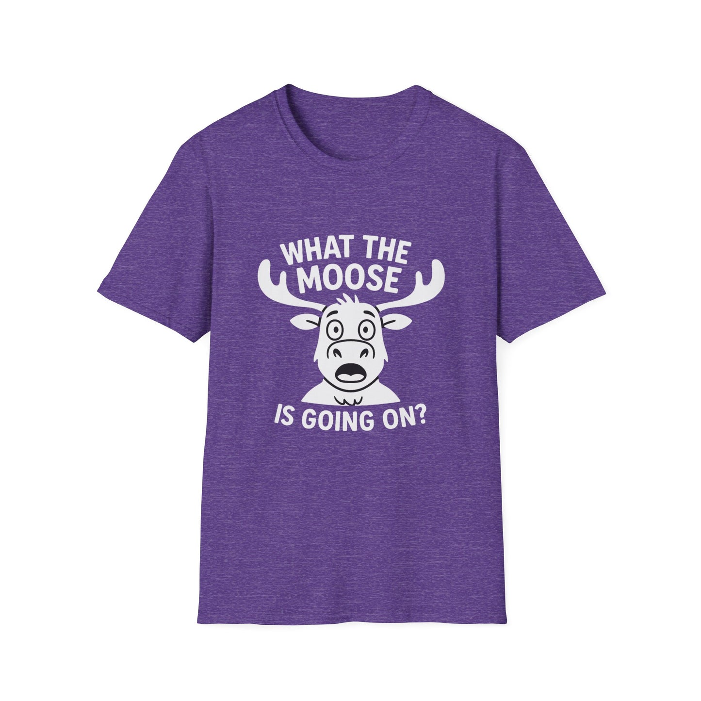 Moose T-Shirt - 'What The Moose Is Going On' Softstyle Tee