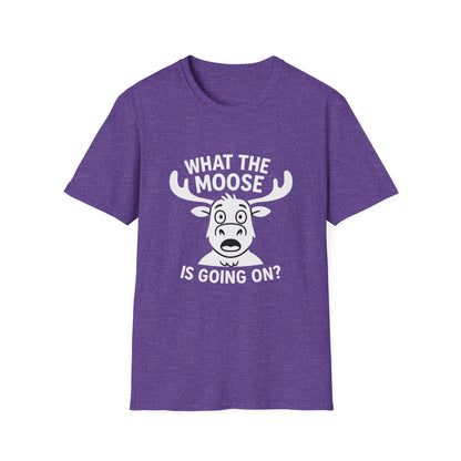 Moose T-Shirt - 'What The Moose Is Going On' Softstyle Tee
