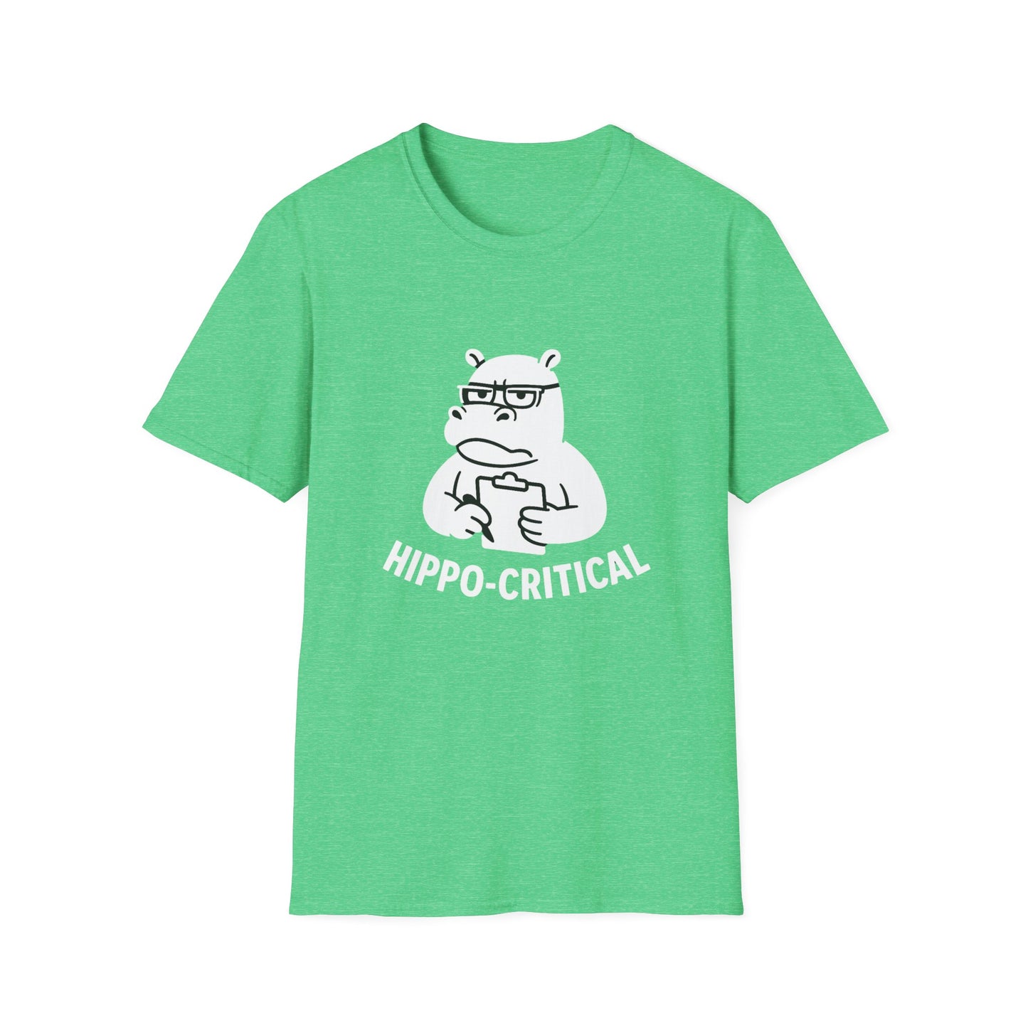 Hippo T-Shirt - 'Hippo-Critical' Softstyle Tee