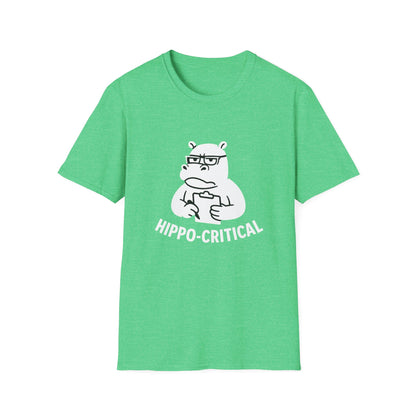 Hippo T-Shirt - 'Hippo-Critical' Softstyle Tee