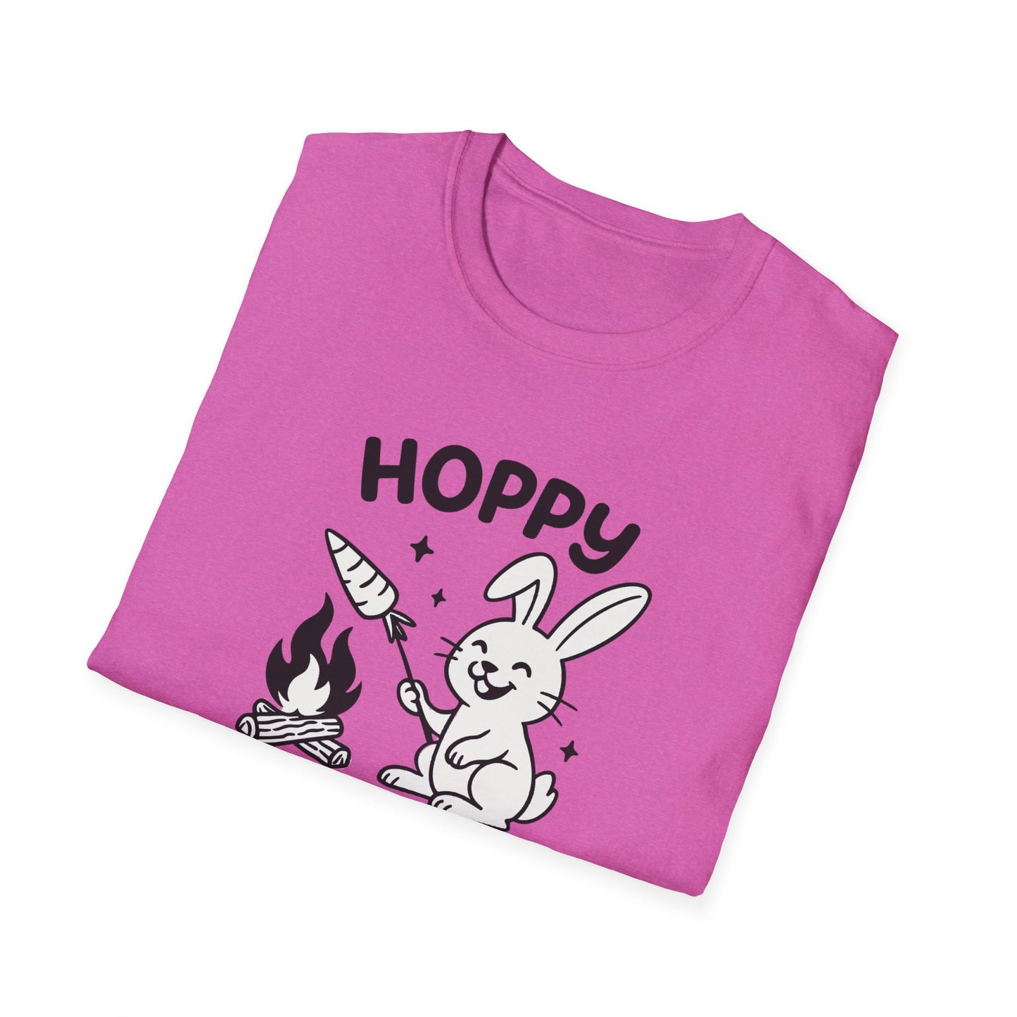 Rabbit T-Shirt - 'Hoppy Camper' Softstyle Tee