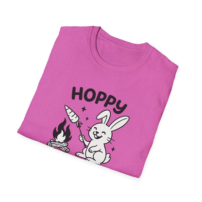 Rabbit T-Shirt - 'Hoppy Camper' Softstyle Tee