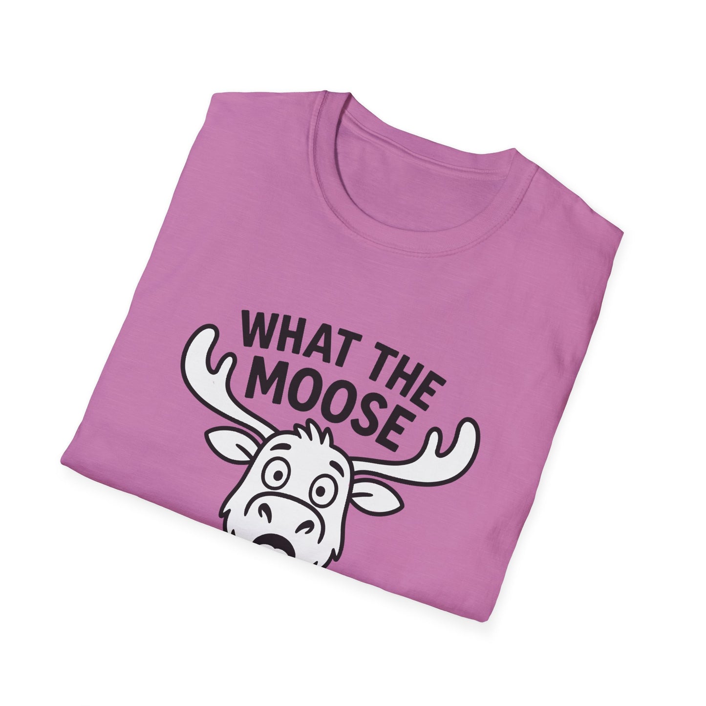 Moose T-Shirt - 'What The Moose Is Going On' Softstyle Tee