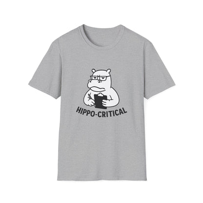 Hippo T-Shirt - 'Hippo-Critical' Softstyle Tee