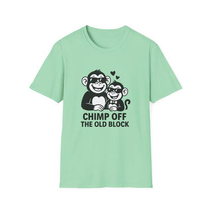Monkey T-Shirt - 'Chimp Off the Old Block' Softstyle Tee