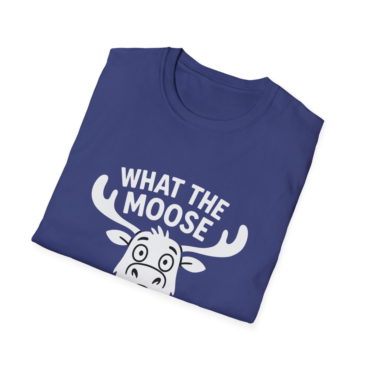 Moose T-Shirt - 'What The Moose Is Going On' Softstyle Tee