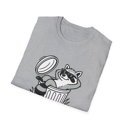 Racoon T-Shirt - 'Don't Trash My Vibe' Softstyle Tee
