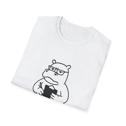 Hippo T-Shirt - 'Hippo-Critical' Softstyle Tee