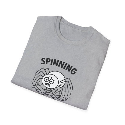 Spider T-Shirt - 'Spinning Out of Control' Softstyle Tee