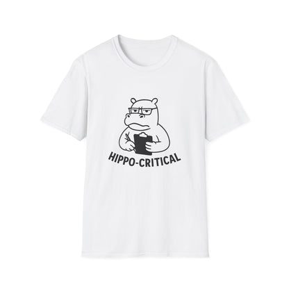 Hippo T-Shirt - 'Hippo-Critical' Softstyle Tee