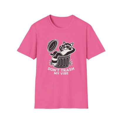Racoon T-Shirt - 'Don't Trash My Vibe' Softstyle Tee
