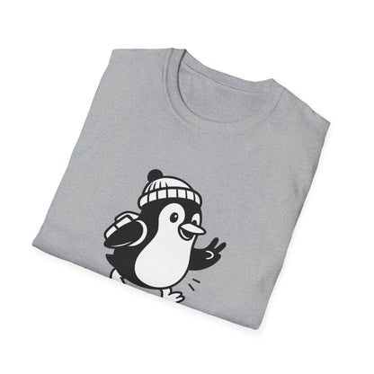 Penguin T-Shirt - 'Just Wingin' It' Softstyle Tee