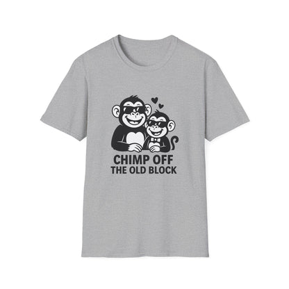 Monkey T-Shirt - 'Chimp Off the Old Block' Softstyle Tee