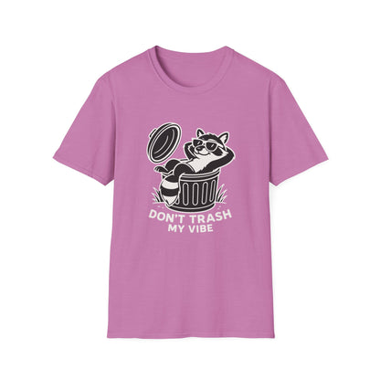 Racoon T-Shirt - 'Don't Trash My Vibe' Softstyle Tee