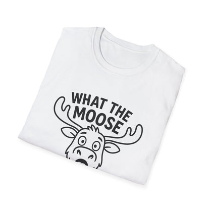 Moose T-Shirt - 'What The Moose Is Going On' Softstyle Tee