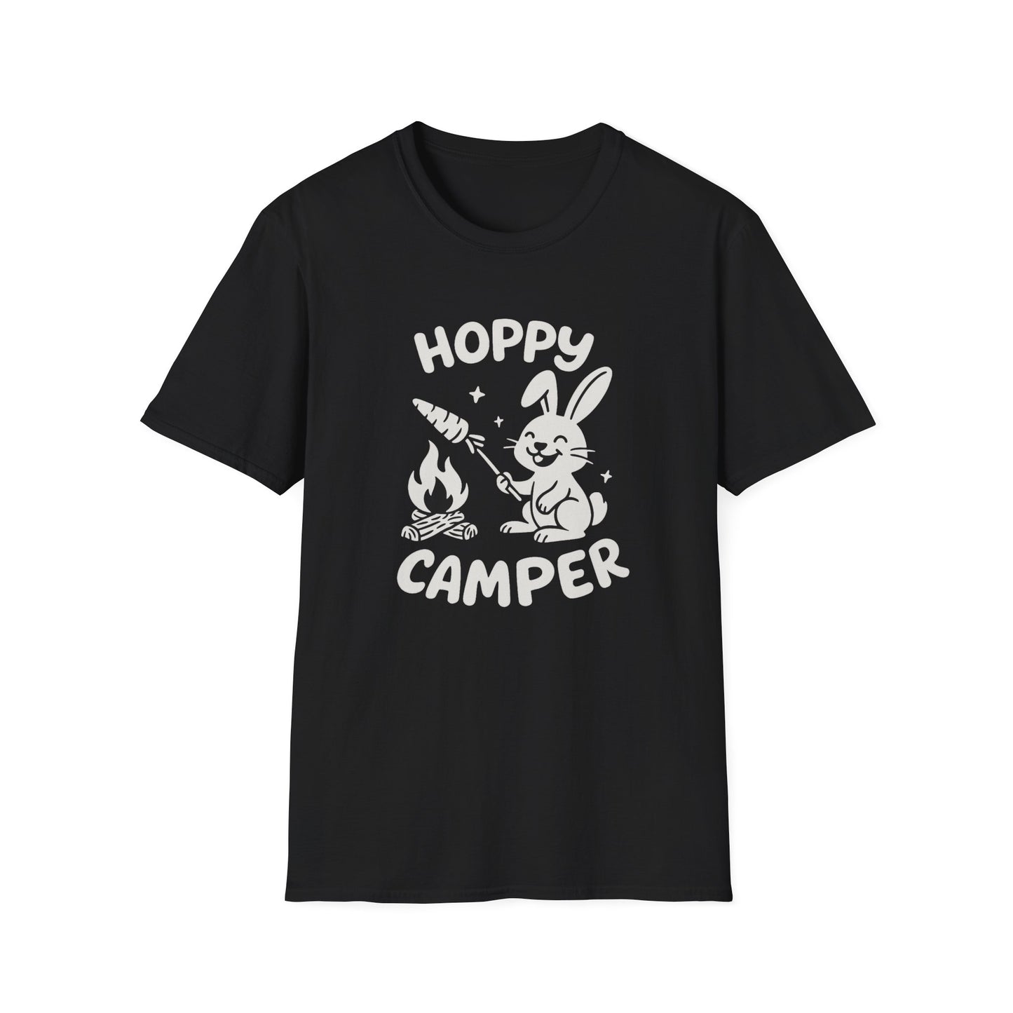 Rabbit T-Shirt - 'Hoppy Camper' Softstyle Tee