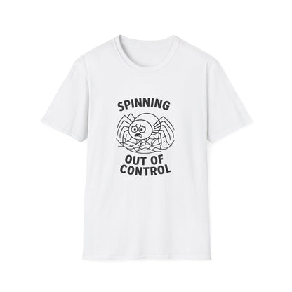 Spider T-Shirt - 'Spinning Out of Control' Softstyle Tee
