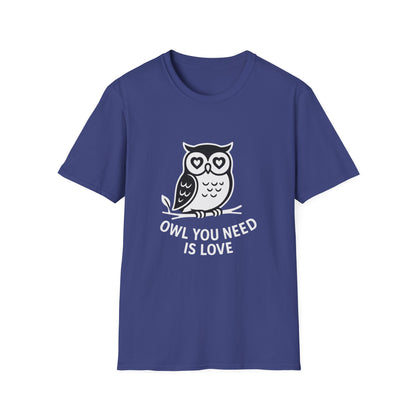 Owl T-Shirt - 'Owl You Need is Love' Softstyle Tee