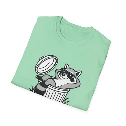 Racoon T-Shirt - 'Don't Trash My Vibe' Softstyle Tee