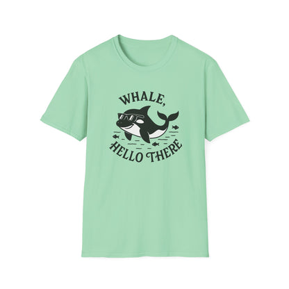 Whale T-Shirt - 'Whale Hello There' Softstyle Tee