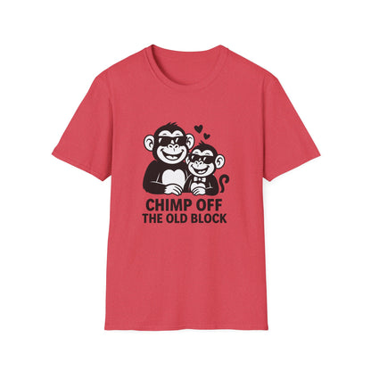 Monkey T-Shirt - 'Chimp Off the Old Block' Softstyle Tee