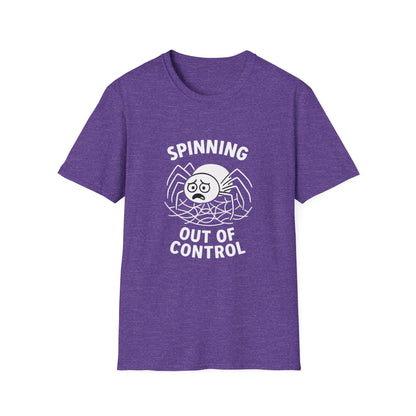 Spider T-Shirt - 'Spinning Out of Control' Softstyle Tee