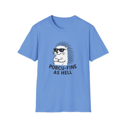 Porcupine T-Shirt - 'Porcu-Fine' Softstyle Tee