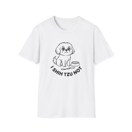 Dog T-Shirt - 'I Shih Tzu Not' Softstyle Tee