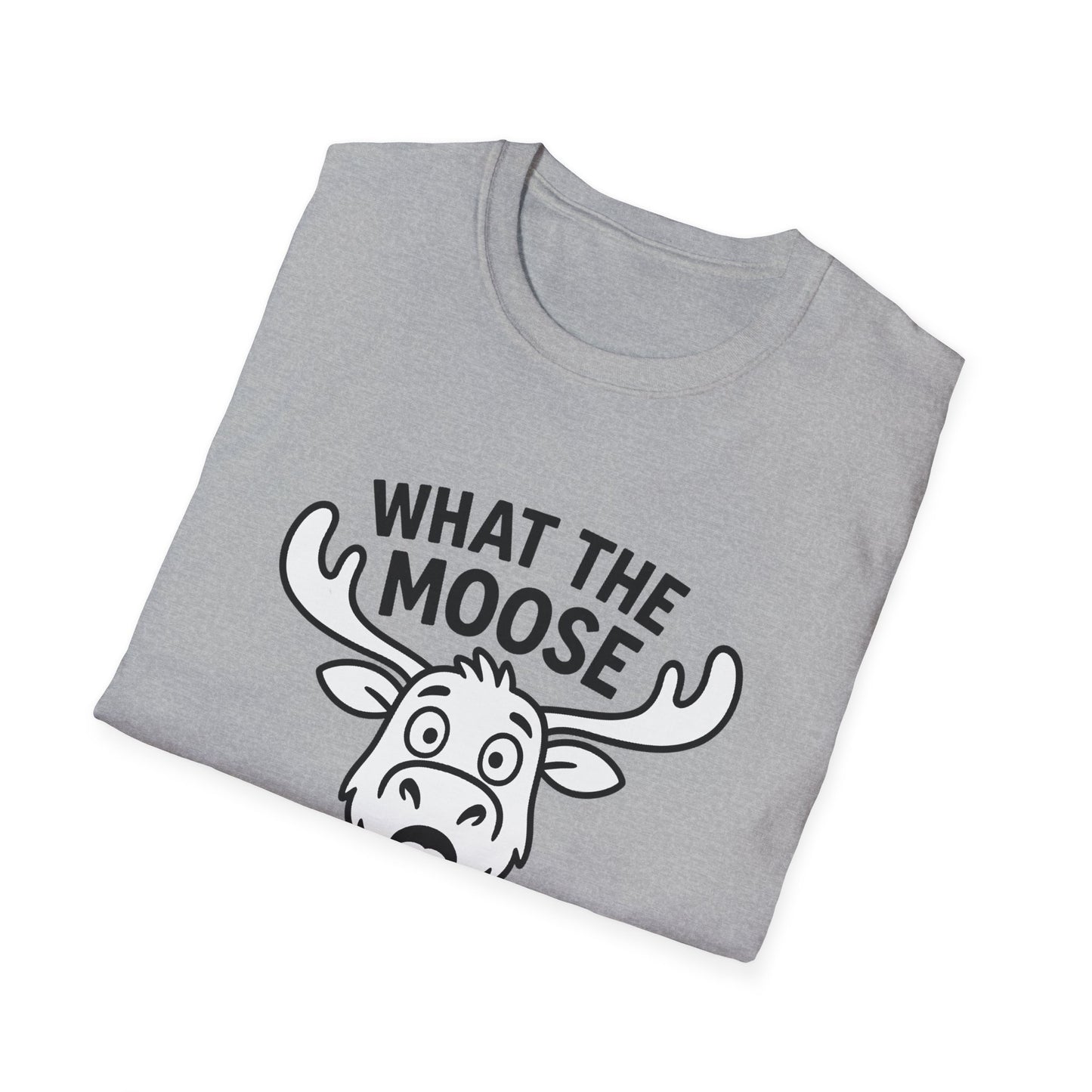 Moose T-Shirt - 'What The Moose Is Going On' Softstyle Tee