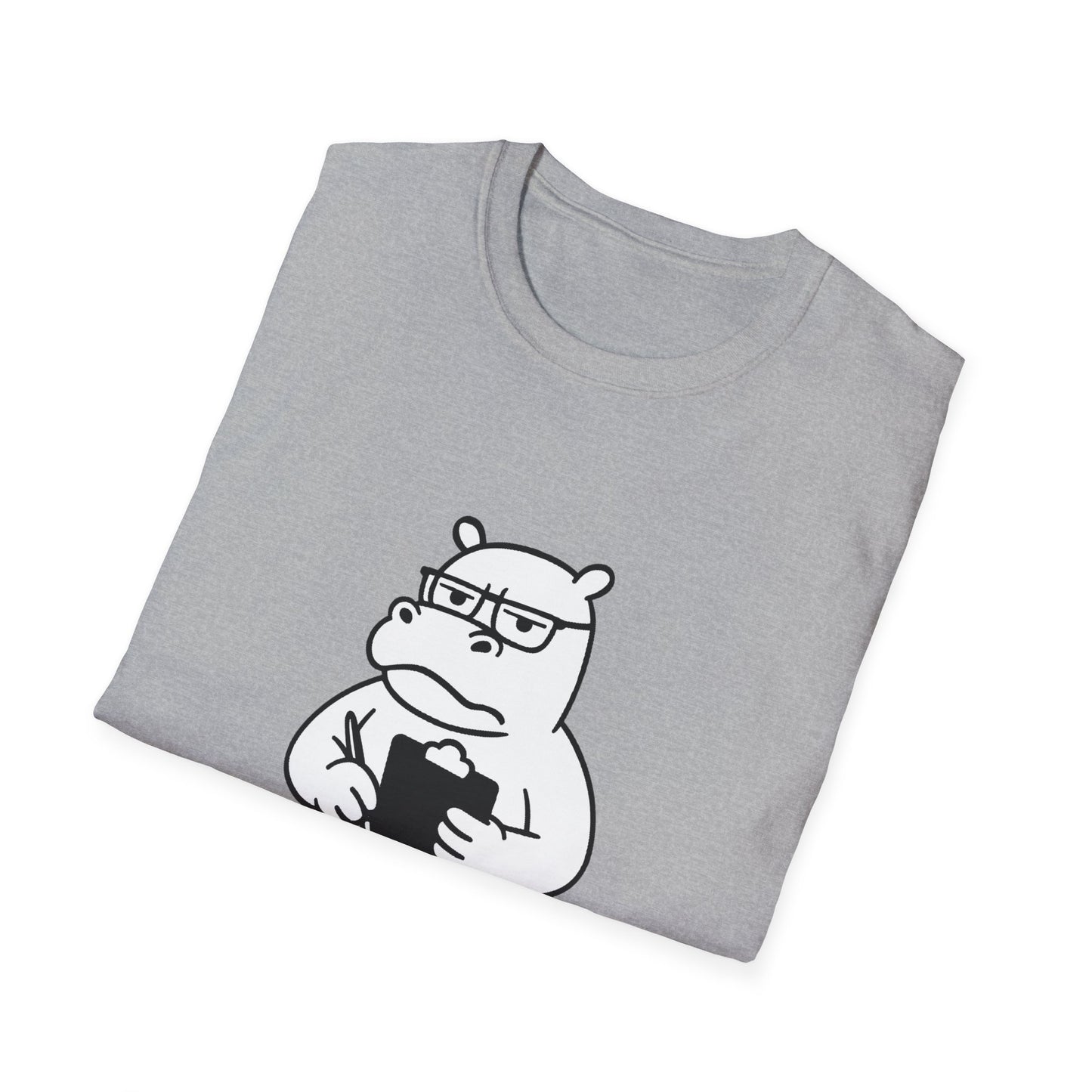 Hippo T-Shirt - 'Hippo-Critical' Softstyle Tee