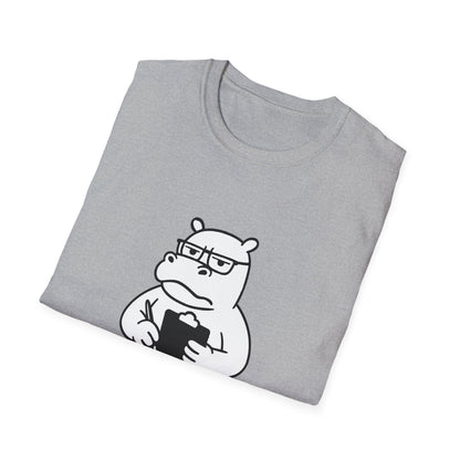 Hippo T-Shirt - 'Hippo-Critical' Softstyle Tee