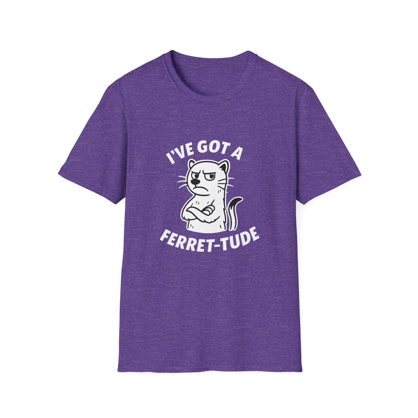 Ferret T-Shirt - 'I've Got a Ferret-Tude' Softstyle Tee