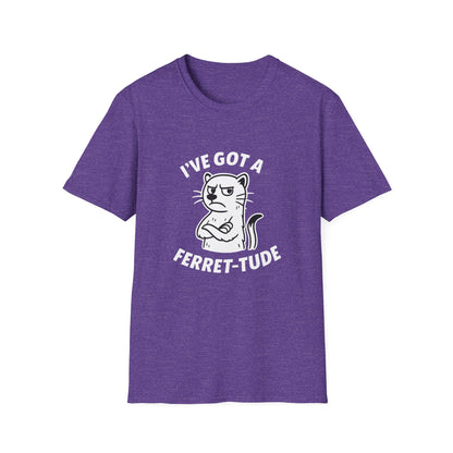 Ferret T-Shirt - 'I've Got a Ferret-Tude' Softstyle Tee
