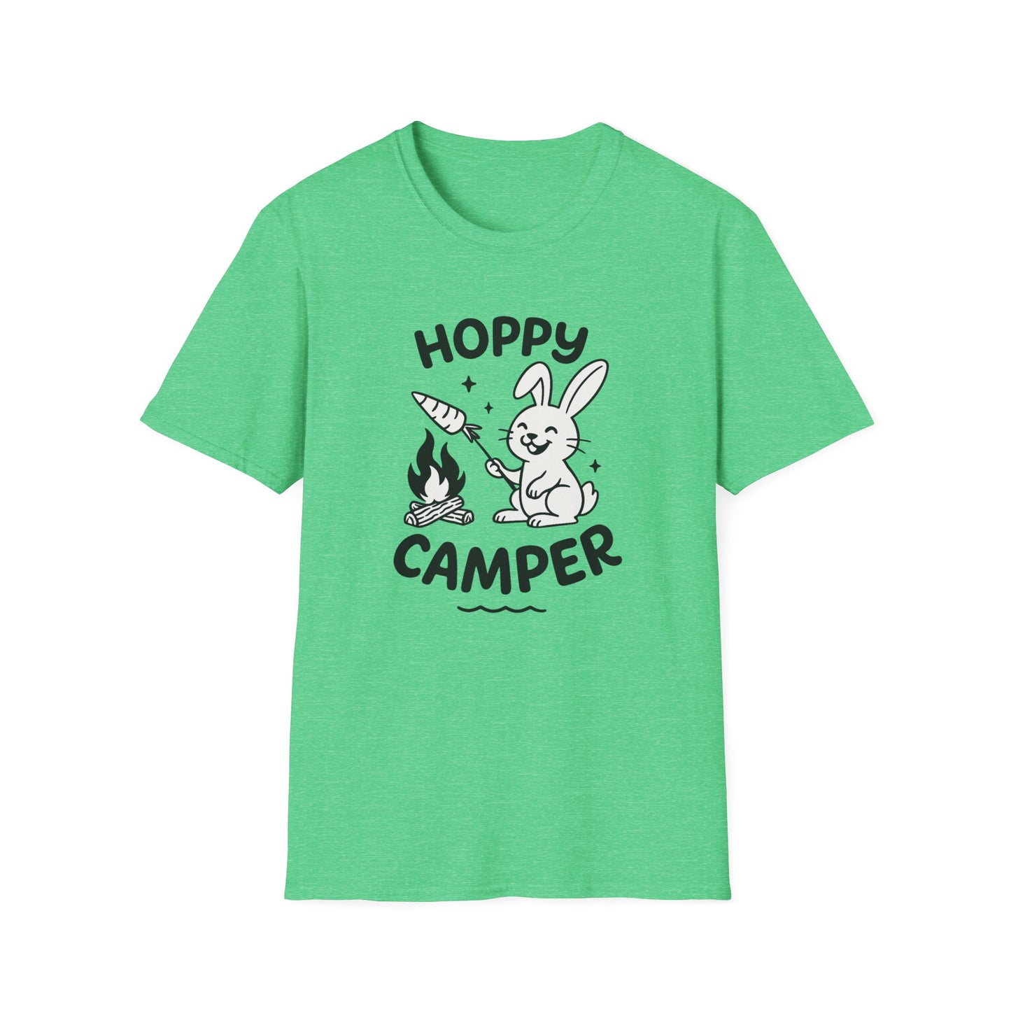 Rabbit T-Shirt - 'Hoppy Camper' Softstyle Tee