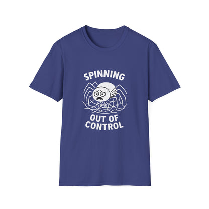 Spider T-Shirt - 'Spinning Out of Control' Softstyle Tee
