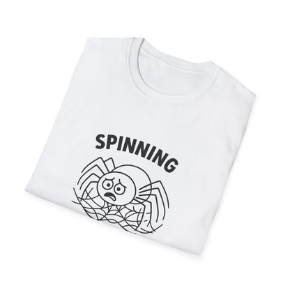 Spider T-Shirt - 'Spinning Out of Control' Softstyle Tee