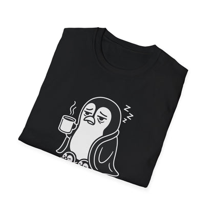 Penguin T-Shirt - 'Waddle I Do Without Coffee?' Softstyle Tee