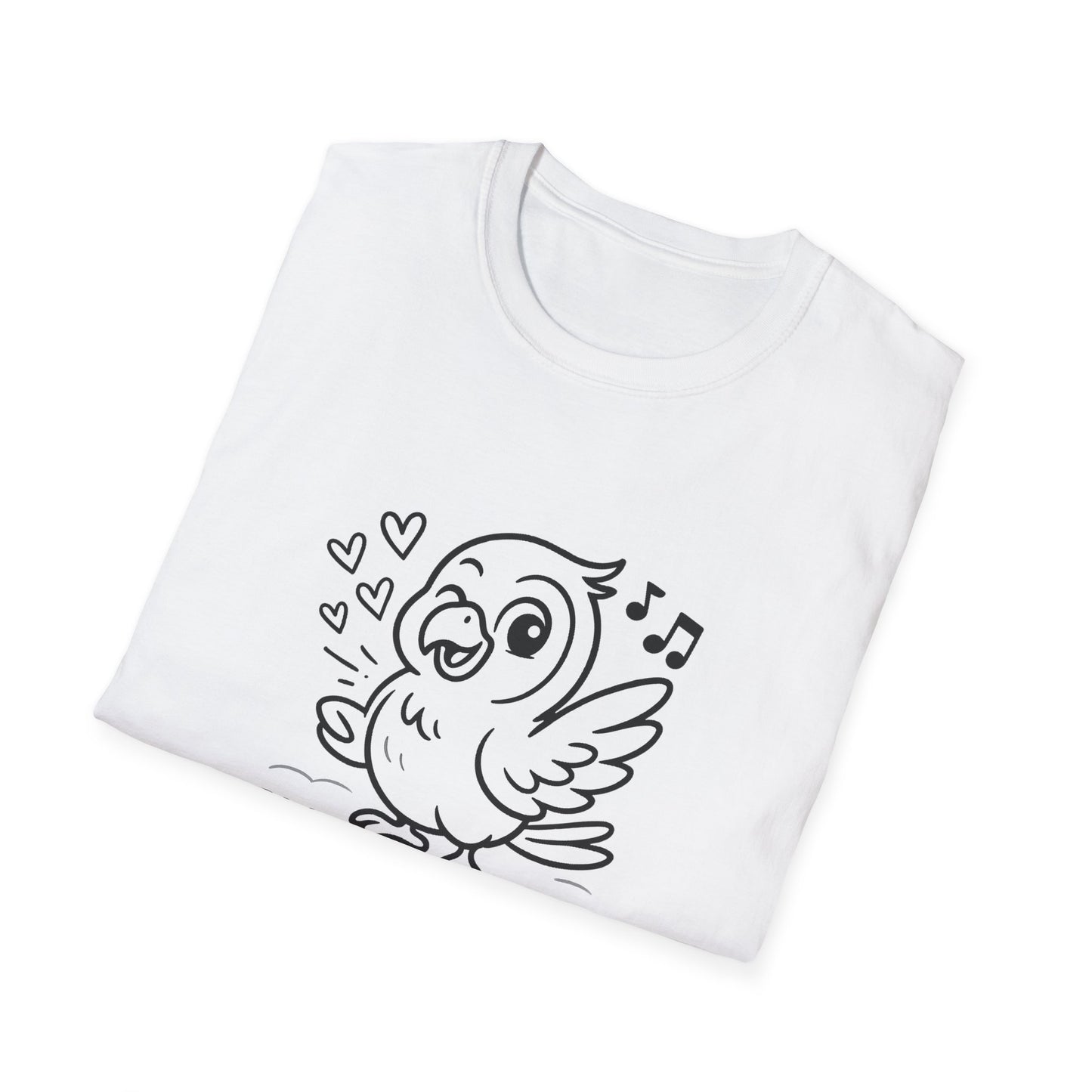 Bird T-Shirt - 'Talk Biiirdy To Me' Softstyle Tee